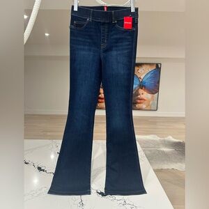 Spanx Dark Blue Flare Women's Jeans- color midnight blue